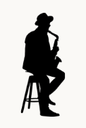 Saxophone Player Silhouette